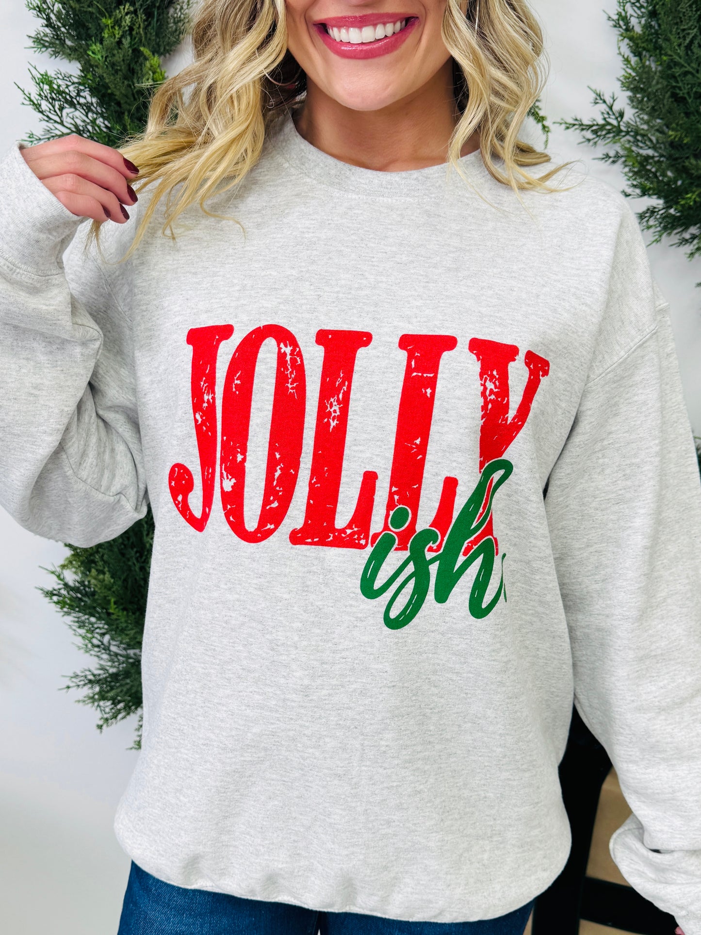 Jolly-ish Graphic Crewneck Sweatshirt
