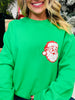 Vintage Merry Christmas Santa Graphic Crewneck