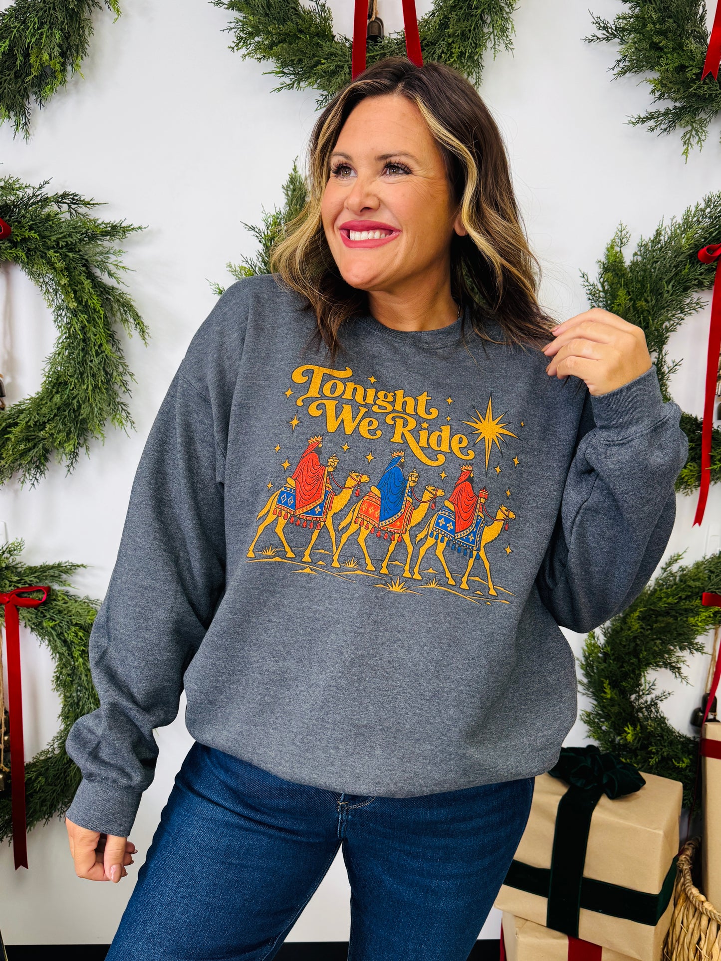 Tonight We Ride Graphic Crewneck Sweatshirt
