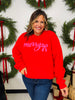 Merry Bow Graphic Crewneck Sweatshirt