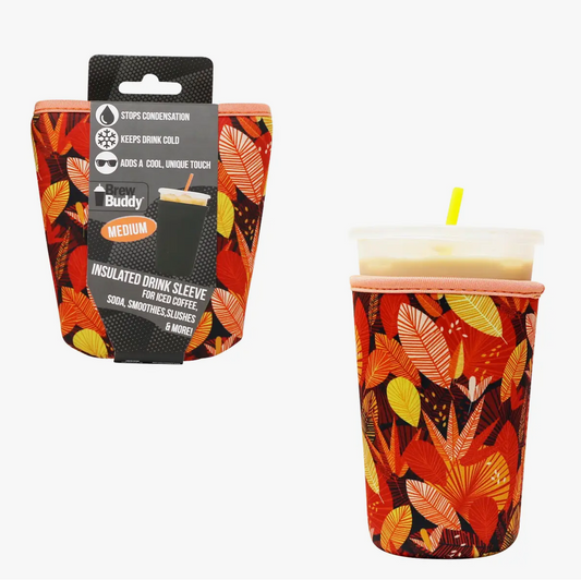 Restock! Tropical Insulated Iced Coffee Sleeve- Multiples Sizes!