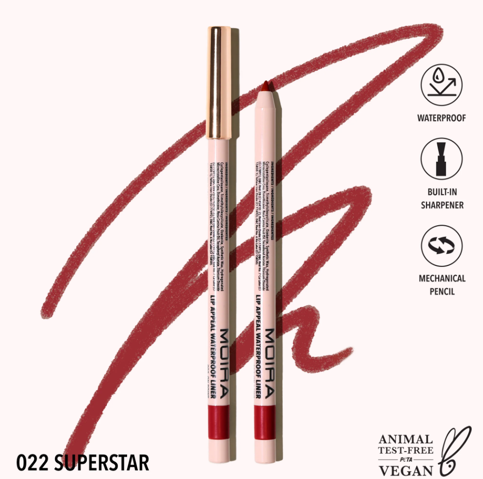 Restock! Lip Appeal Waterproof Liner In Super Star