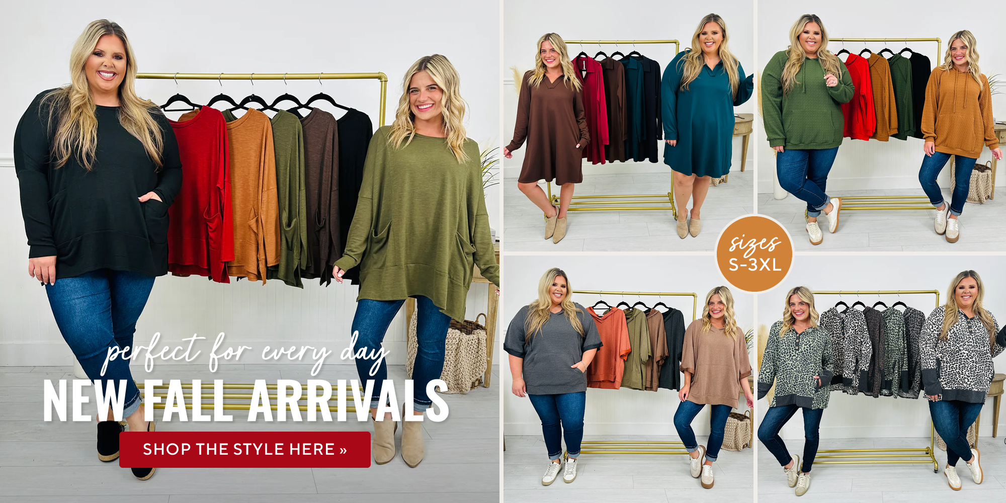 Shop our pre-fall collection with all our cutest fall styles!