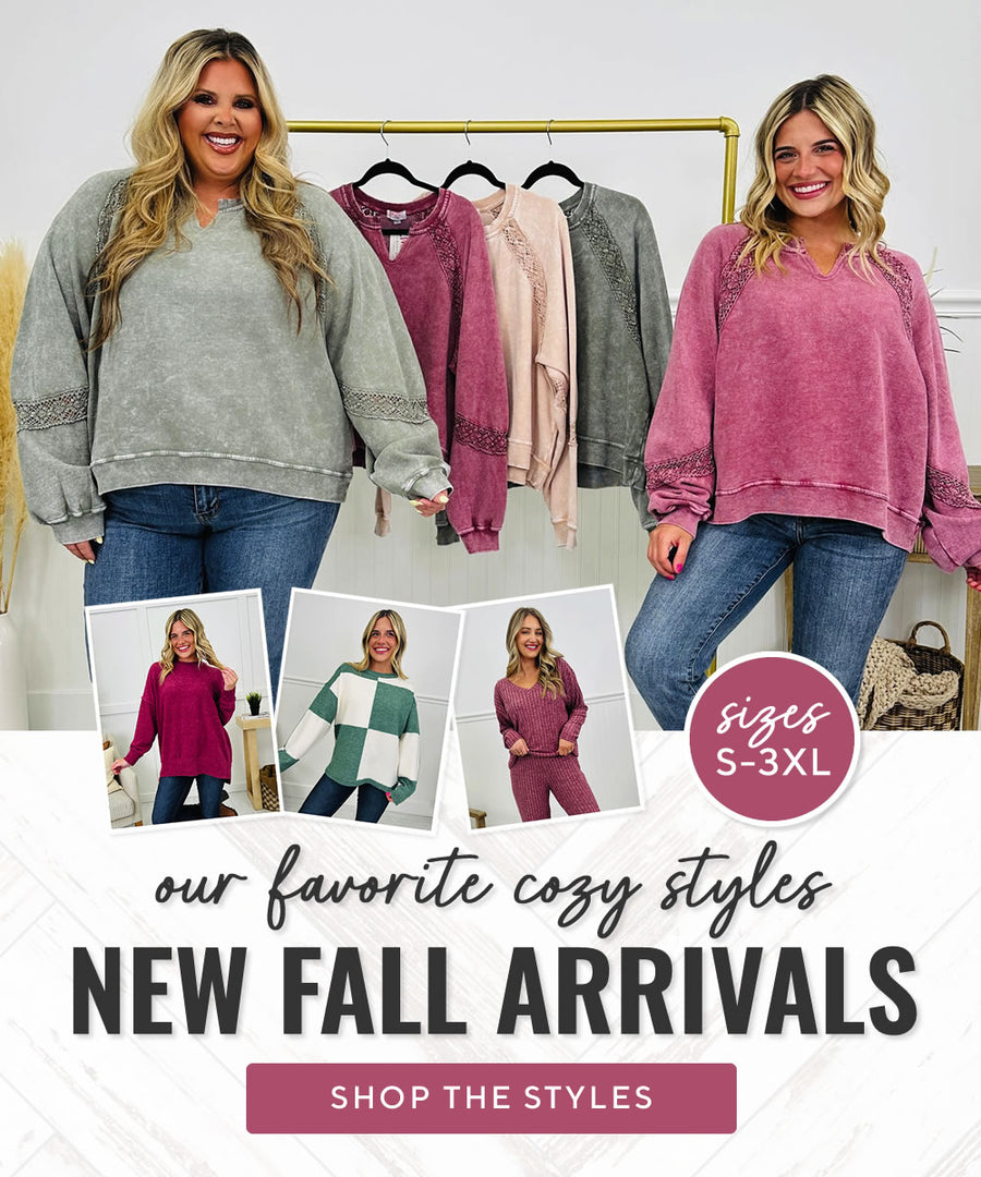 Shop our pre-fall collection with all our cutest fall styles!