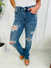 Judy Blue REG/CURVY Get Something Straight Mid Rise Jeans
