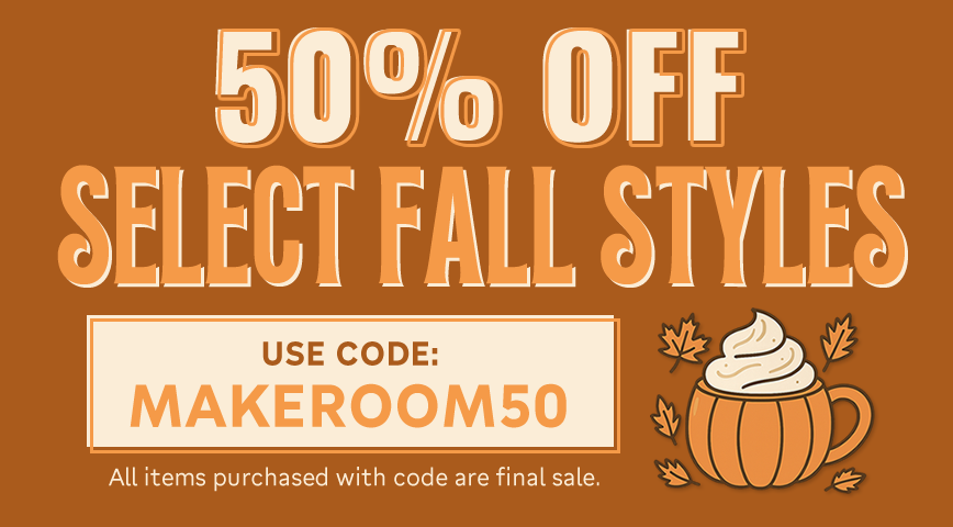 50% off select fall styles!