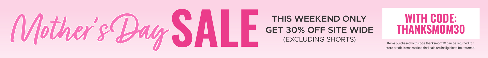MOCO Mother's Day Sale!