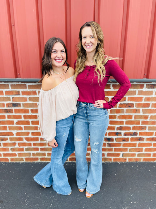 Restock! Judy Blue Plus/Reg Fab & Fun Flare Jeans